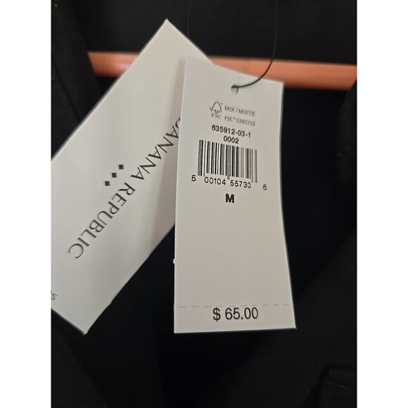 BANANA REPUBLIC Double Pocket Sleeveless Shirt-Black- NWT Women Medium - Picture 3 of 6